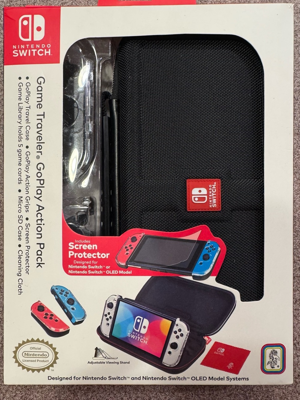 Nintendo Switch GoPlay Action Pack Travel Case & Protector
